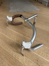 Vintage Campagnolo drilled brake Levers, Cinelli 42 Criterium Bars And 12  Stem