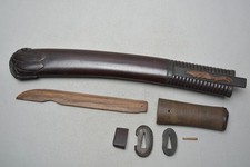 Edo Period Tea Knife with Insect-Decorated Exterior Karaki Wood Signature Sword