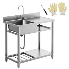 HOMCOM Outdoor Kitchen Sink