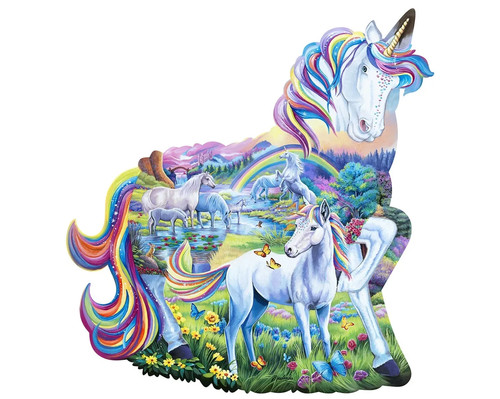 Rainbow unicorn larger - unicorn,