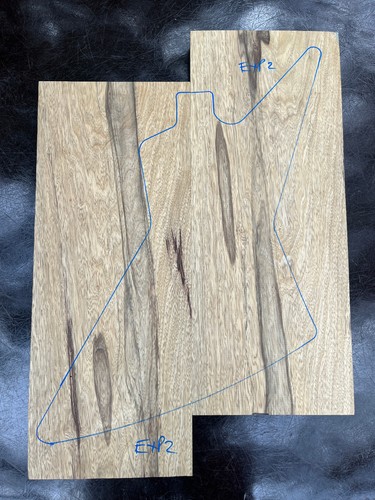 Black limba korina - /, 2-piece