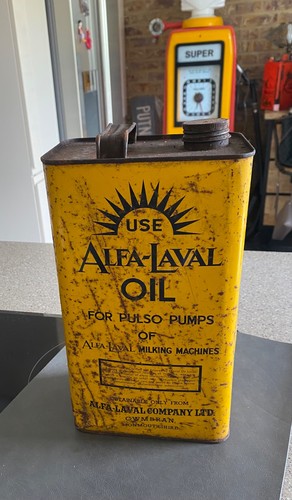 Rare alfa laval oil can - rare,