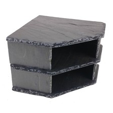 Double Corner SLATE Cave Stone Rock for Pleco AQUARIUM Fish Tank Vivarium