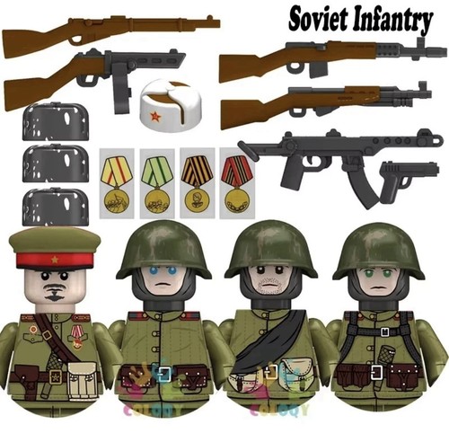 Custom lego soviet infantry - lego,