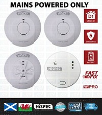 HiSPEC MAINS RF10-Pro Interlink SMOKE HEAT CO Alarm 10yr Lithium Battery