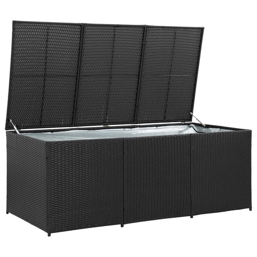 Large rattan garden storage - large,