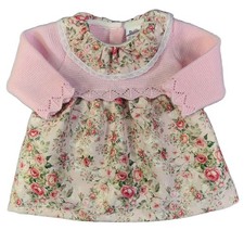Baby Girl Dress ROSES Knitted