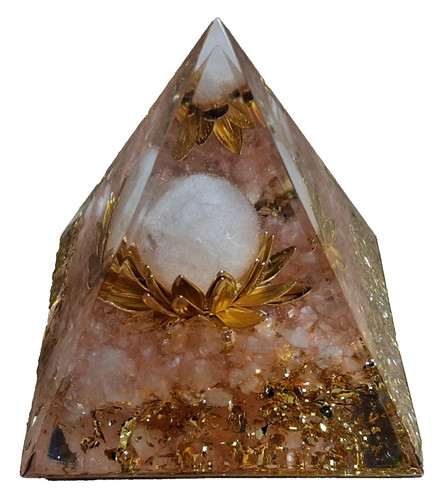 Orgonite pyramid rose quartz - pyramid,