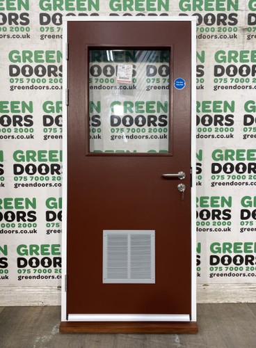 Vented plant room door - plant, back