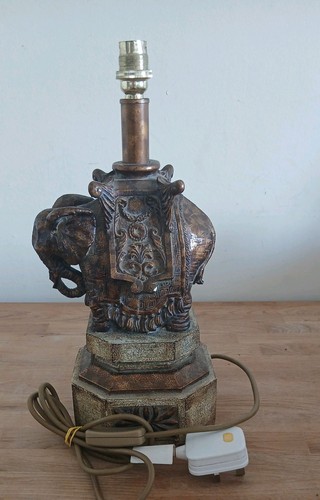 Elephant table lamp 38cm - elephant,