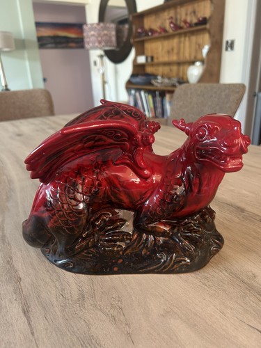 Royal doulton flambé - flambé, veined