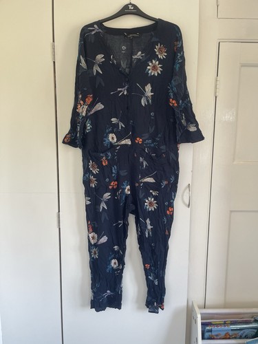 Zara women navy - floral, 3/4