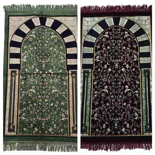 Green burgundy floral rawda - burgundy,