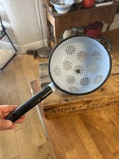 Vintage Pale Grey Large Enamel