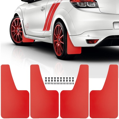 Red mud flaps - red, splash