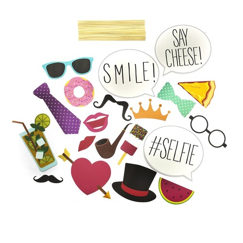 Selfie props photo booth - selfie,