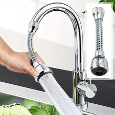 360° Faucet Extender Bendable Kitchen Sink Flexible Tap Spray Head Attachment