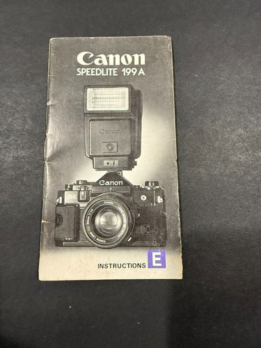 Canon speedlite 199a - canon,