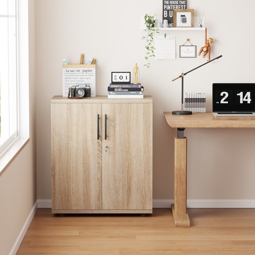 Sonoma oak locking storage - oak,