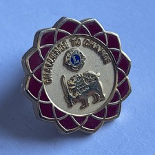 Lions Club Metal Badge