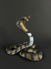 Medium, 7.87In Solid Bronze Cobra Statue, Exquisite Bronze Art Collectible Decor