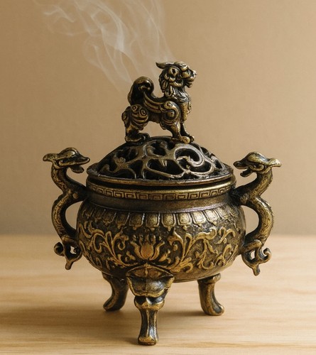 Brass metal asian mythical - metal,