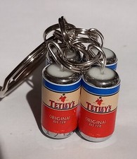 Novelty Mini Tetley's Bitter Original 4 Pack Cans Keyring Limited Edition 