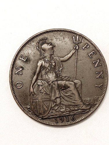 Great britain 1916 penny - britain,