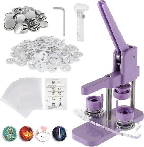 Badge 108 58mm purple - dc,