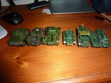 DINKY TOYS AND MATCHBOX JOB LOT BUNDLE MILITARY ITEMS FOR RESTORATION OR SPARES