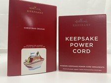 Hallmark Christmas Cruisin' 2020 Cruise Ship Ornament + Keepsake Power Cord