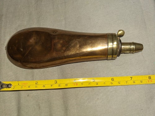 Antique powder flask sykes - powder, sykes.