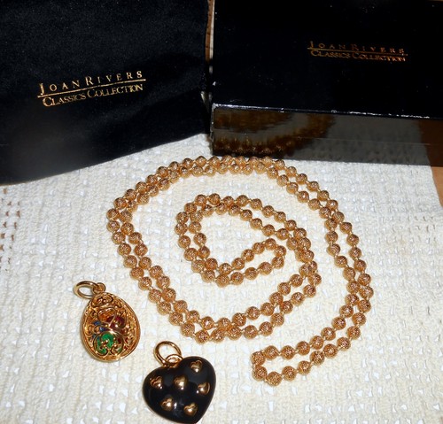 Vintage joan rivers gold bead - vintage,