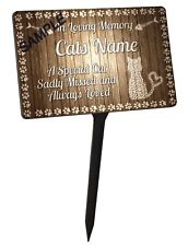Personalised Cat Memorial