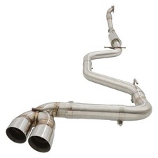 STAINLESS TURBO BACK FULL EXHAUST SYSTEM TWIN EXIT AUDI TT MK2 8J 2.0TFSI 06-10