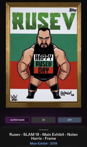 2019 topps slam digital - digital, rusev