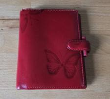 Rare! Filofax Butterfly Red
