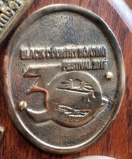 Canal boat brass plaque - canal,