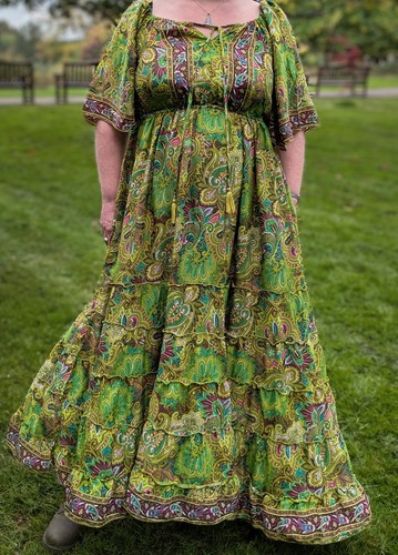 Maxi long medieval - green,