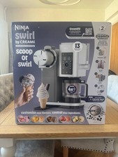Ninja Swirl by CREAMi 13-in-1 Soft Serve & Ice Cream Maker NC701UK New