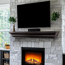 48" Rustic Black Floating