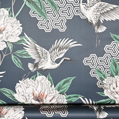 Navy tropical wallpaper gold - wallpaper,