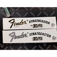 2Pcs FENDER STRATOCASTER Guitar Waterslide Transfer Headstock Decal Sticker COOL