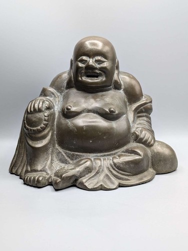 Large chinese bronze budai - chinese,