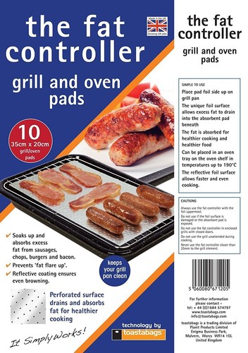 Fat controller cooking pads - 10,