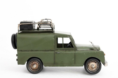 Retro green metal - green,
