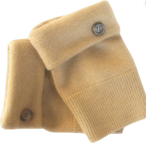 Fingerless gloves camel brown - fingerless,
