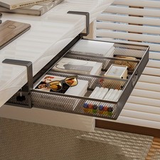 Under Desk Drawers Study Table Drawer Tray Pencil Storage Organizer Box Holder