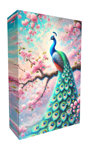 Peacock cherry blossom colours - peacock,