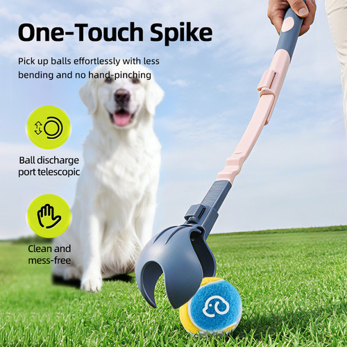 Retractable dog ball - dog, thrower